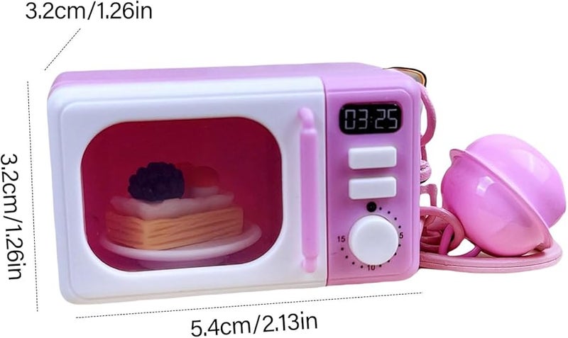 مطبخ تعليمي محاكي سلسلة مفاتيح هاتف فرن مصغر مع صوت ملون أ - Image 4